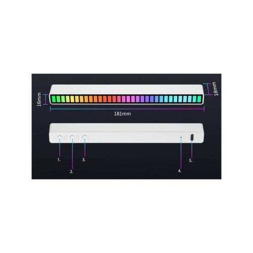 Hangvezérelt USB LED világítás