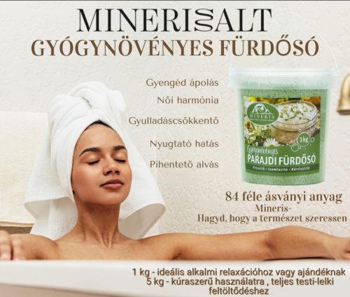 Mineris Gyógynövényes Parajdi Fürdősó 1 kg